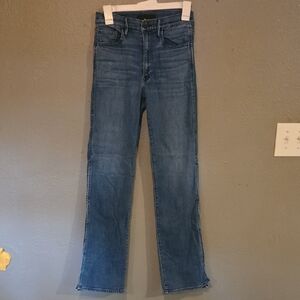 3x1 Women's Classic Indigo  High Rise Straight Leg Jeans